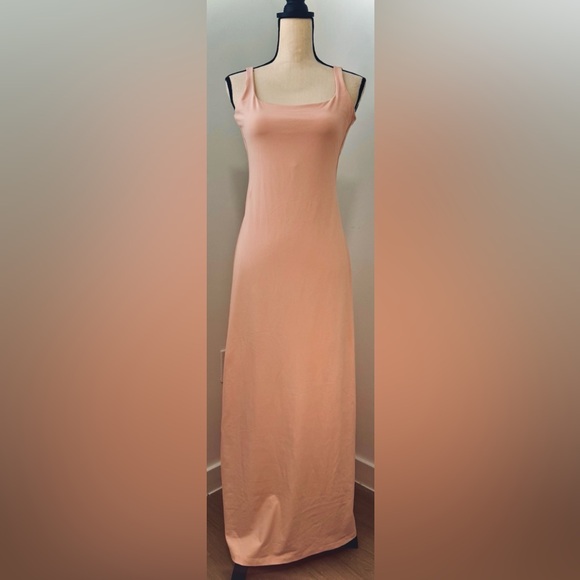 REVOLVE Susana Monaco Blush Pink Bodycon Scoop Neck Maxi Dress.  Sm - Picture 2 of 12